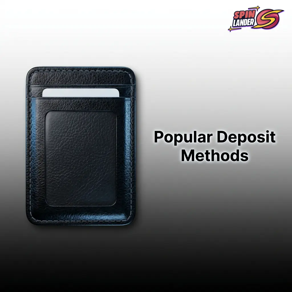 Popular deposit methods at Spinlander Canada including Visa, Interac, Skrill, Neteller, NeoSurf, and crypto options